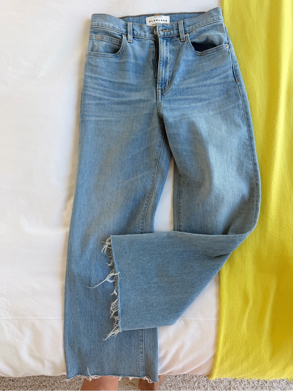SLVRLAKE Jeans Light Blue Straight Leg Jeans